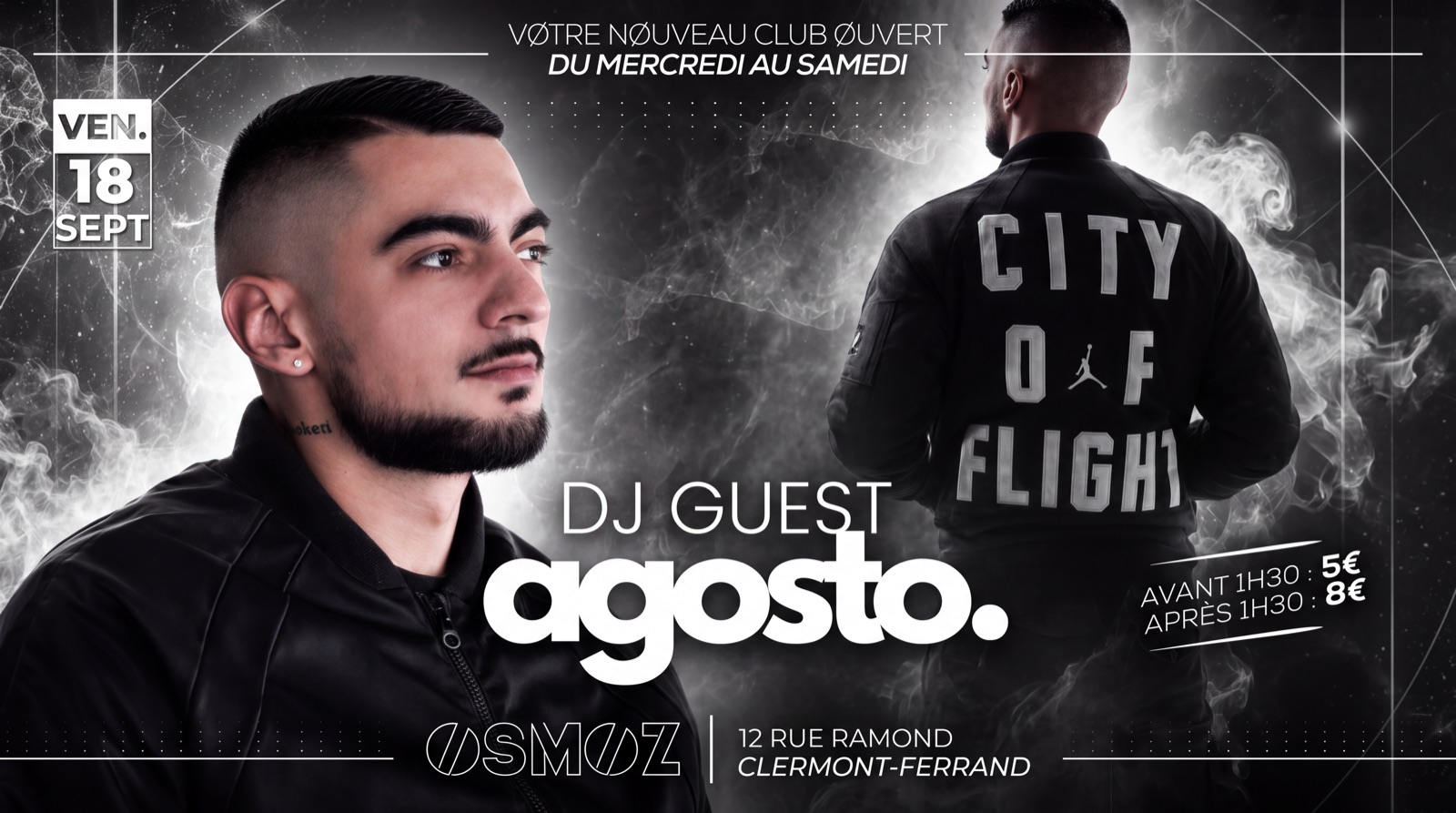 Agosto, DJ guest — vendredi 18 septembre