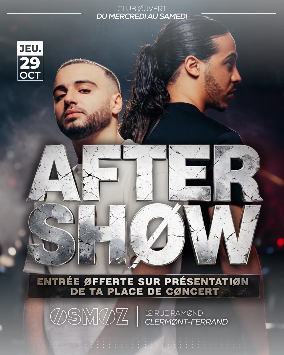 After Show — jeudi 29 octobre