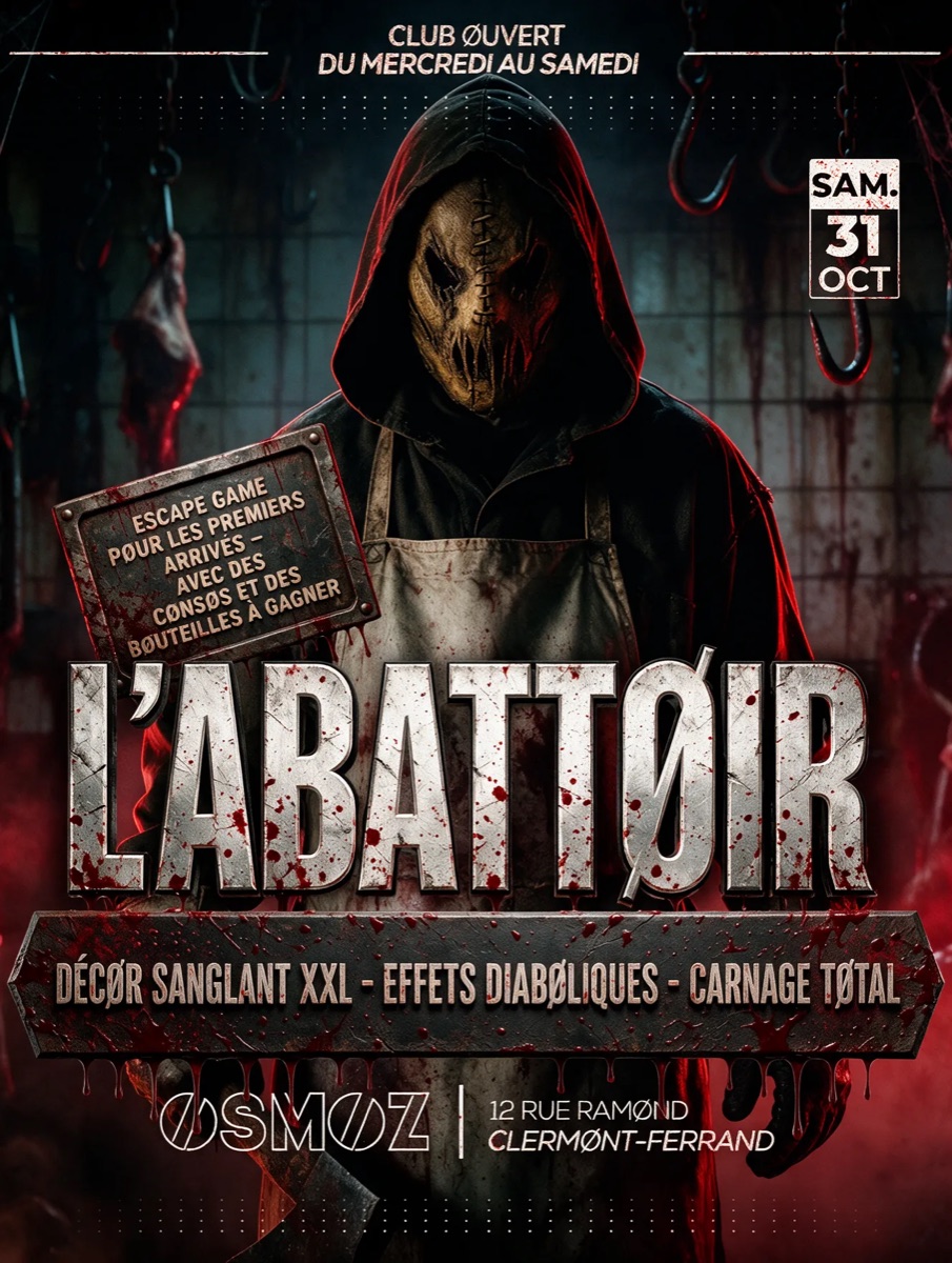 L’Abattoir — samedi 31 octobre